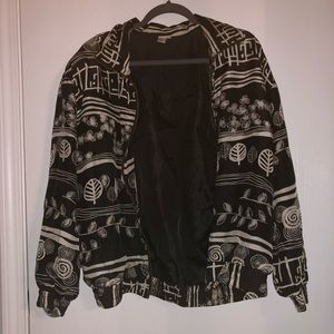 Black and White Windbreaker